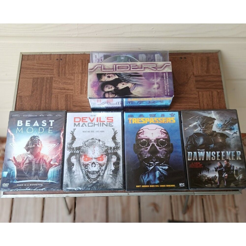 Sealed 4 Thrillers DVDs Plus Seasons 1 & 2 of Sliders -Never Played - DVD Combo!